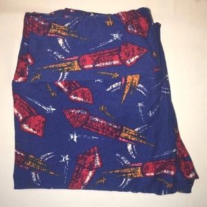 LuLaRoe 4th of July Firework Leggings